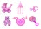 Set of baby icons