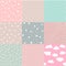 Set of baby  patterns. Seamless pattern vector. Graphic design elements