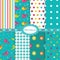 Set of baby seamless patterns