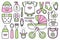 Set of Baby things. Vector Illustration