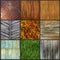 Set background image surface at different wood, grass, tile.
