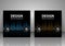 Set of backgrounds. Sound waves. Music Digital Equalizer.