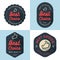 Set of badges, banner, labels, emblem Best choice in retro style. Design elements.