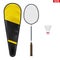 Set of badminton equipment