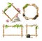 Set of bamboo frames