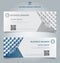 Set of banner web template geometric horizontal with the 3D effect for business style