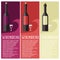 Set of banner for winemaking industry winemaking objects. V