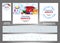 Set banners for the website. Cleaning service. Templates standard size. Vector