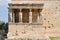 Set Of Beautiful Sphinxes On The Facade Of The Erechtheion Known As The Caryatids In The Acroplis Of Athens. History, Architecture