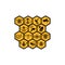 Set of Bee animal icon. Honey flying bee