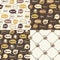 Set of beer seamless patterns