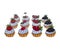 Set of berries cupcakes