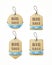 Set of big sale paper labels with blue ribbon