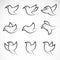 Set of bird icons