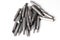 Set of bits for screwdriver. Metal bits for screwdriver. Tool set for household use