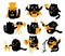 Set Of Black Cats. Creative Professions