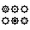 set of black gears, option icon