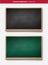 Set of black and green vintage chalkboards