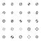 Set of black vector refresh and recycling arrows for web. COLLECTION OF ICONS