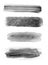 Set of black  watercolour textured isolated on white background, Watercolour painting soft textured on wet white paper background