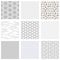 Set Black White Geometric Seamless Background Pattern.