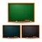 Set of blackboard school on white background