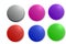 Set of blank colorful round buttons for website or app. Illustration design