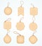 Set of Blank tags. Vector illustration