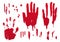 set of blood for halloween decoration, vector illustration