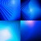 Set of blue abstract shiny backgrounds