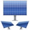Set of Blue electric solar panel for sun light.
