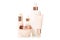 Set of bottle with creams cosmetology cosmetics