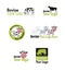 Set bovine logos