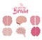 Set brains human icon