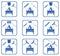 Set of Brazier cooking icons