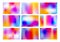 Set of Bright Colorful Banners with Watercolor Stains. Abstract Holi Paint Texture. Rainbow Colored Background Design