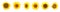 Set of bright sunflowers on white. Banner design