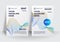Set of brochure, annual report, flyer design templates in A4 size. Vector illustrations for business presentation, business paper
