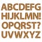 Set of Brown Chocolate Alphabet A-Z (Big)