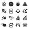 Set of Business icons, such as Edit statistics, Consulting business, Ranking symbols. Vector