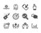 Set of Business icons, such as Employees teamwork, Click hand, Messenger. Vector