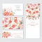 Set of business or invitation cards templates, corporate identity templates