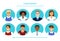 Set Of Business People Profile Icons Mix Race Businesspeople Team Avatars Collection