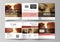 Set of business templates for tri fold square design brochures. Leaflet cover, abstract vector layout. Romantic couple