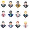 Set of businessman icon