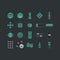 set of button icons. Vector illustration decorative design