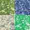 Set of camouflage military background in pixel style.