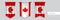 Set of Canada waving pennants on isolated background vector illustration