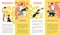 Set of cards for dogs training school or playground sketch vector illustration.