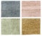Set of carpet swatch texture samples
